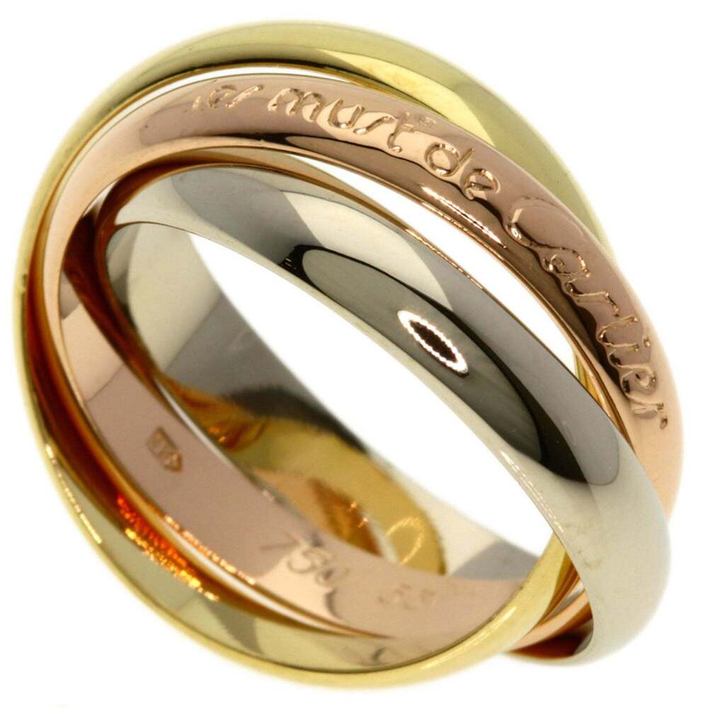 CARTIER Authentic 18k Gold Trinity Ring #53